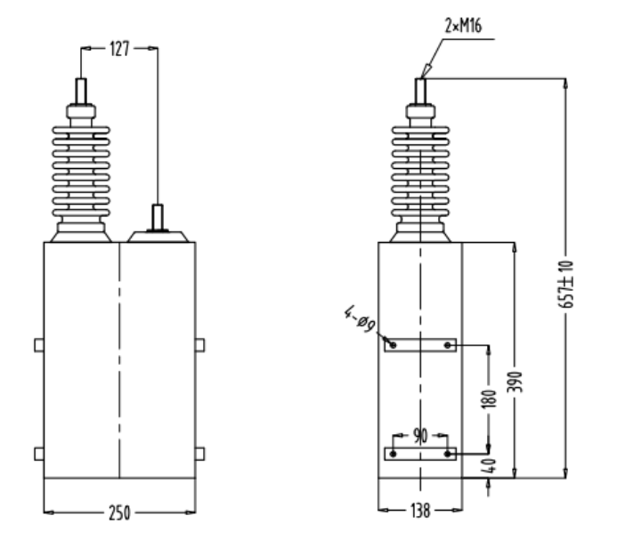 ADS (K2S) DC Filter and Surge Capacitor 3KV 4uF(图1)